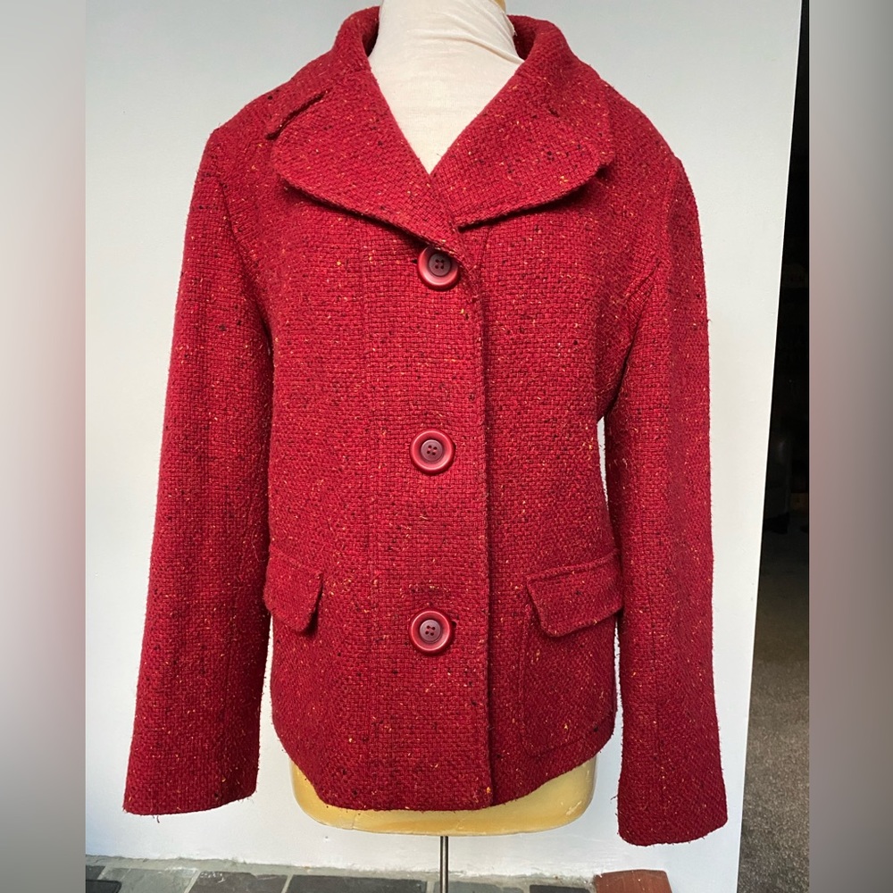 Jonathan Michael   Peacoat Style Jacket Wool Blend Size M Coat